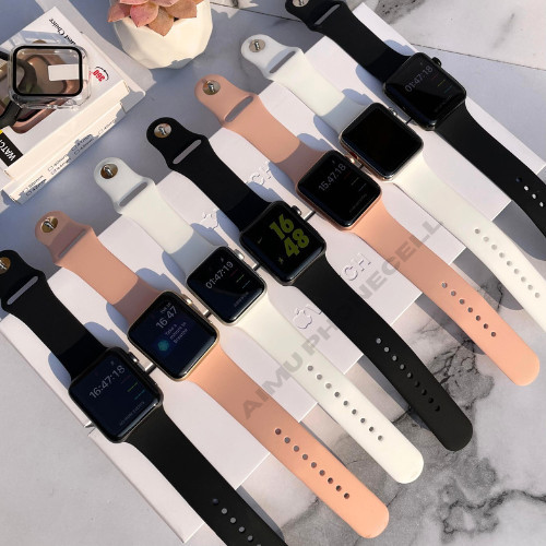 iwatch series 3 2 7000 38mm & 42mm original 100% mulus apple smart watch s3 s2 s1 fullset second ex