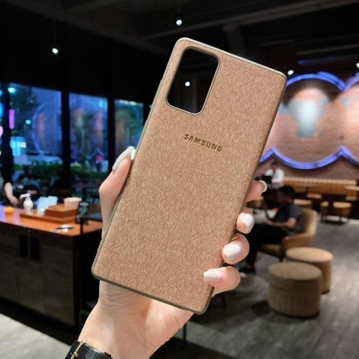 Back Case Cover Casing Canvas Denim Samsung Galaxy A52S 5G
