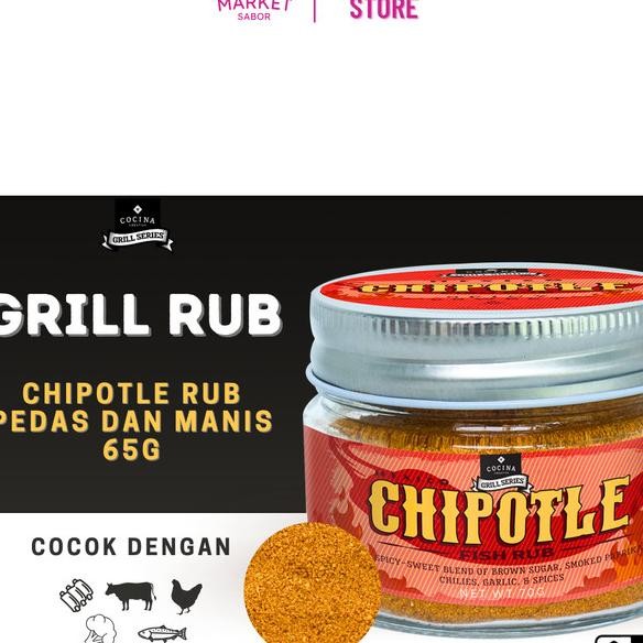 

Cocina Creativa Chipotle Fih Rub Grill Erie Bumbu Maa