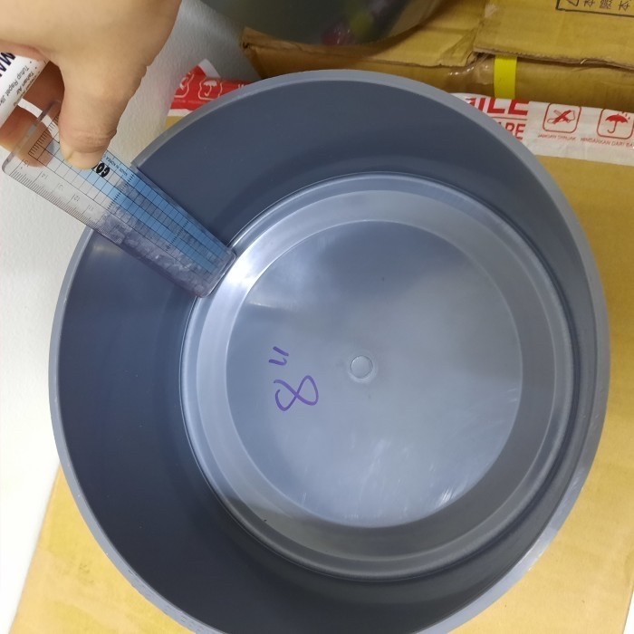 Dop Pipa 8 Inci Tutup Pipa Pvc 8" / Dop Polos Pralon 8 Inch Gercep