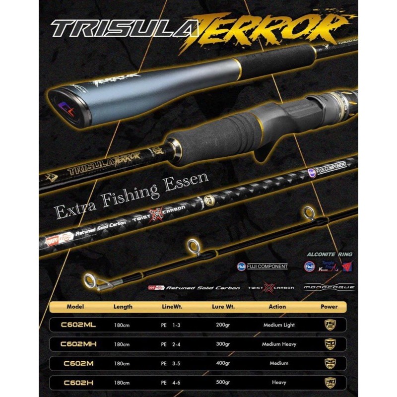 Joran Pancing Daido Trisula Terror Jigging 180Cm (Pe 1-3 Sd Pe 4-6 )
