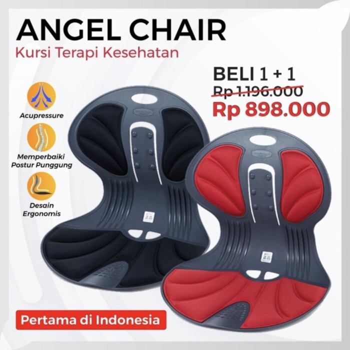 ANGEL CHAIR SINGLE RED/BLACK.