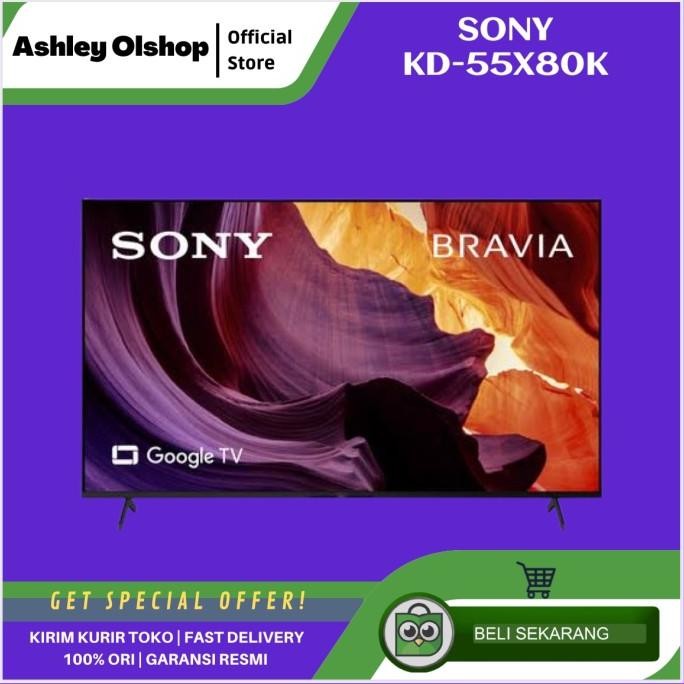 siap kirim sony bravia 55x80k 55 inch 4k google tv android tv sony 55 kd-55x80k