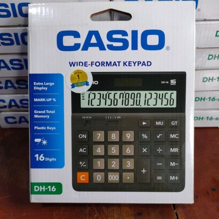 

Kalkulator Calculator Casio 16 Digit DH-16 Besar