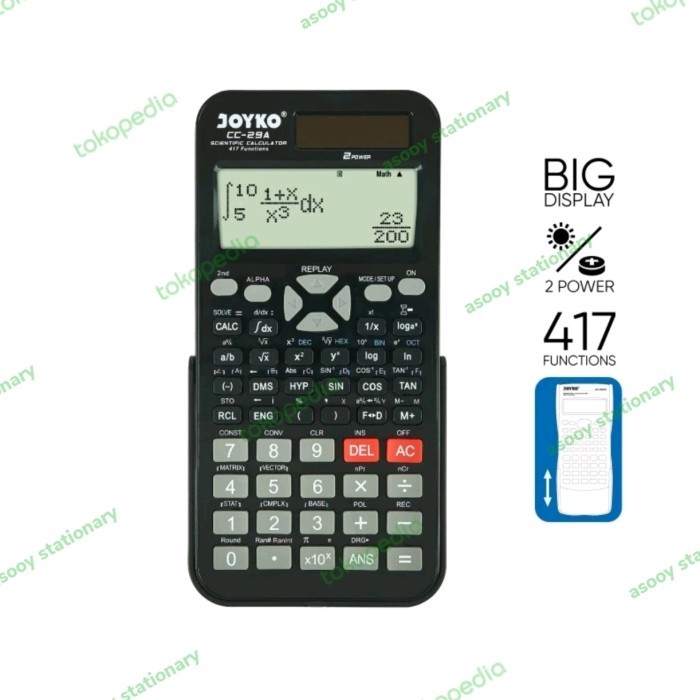 

Kalkulator calculator Joyko CC-29A scientific 417 fuction