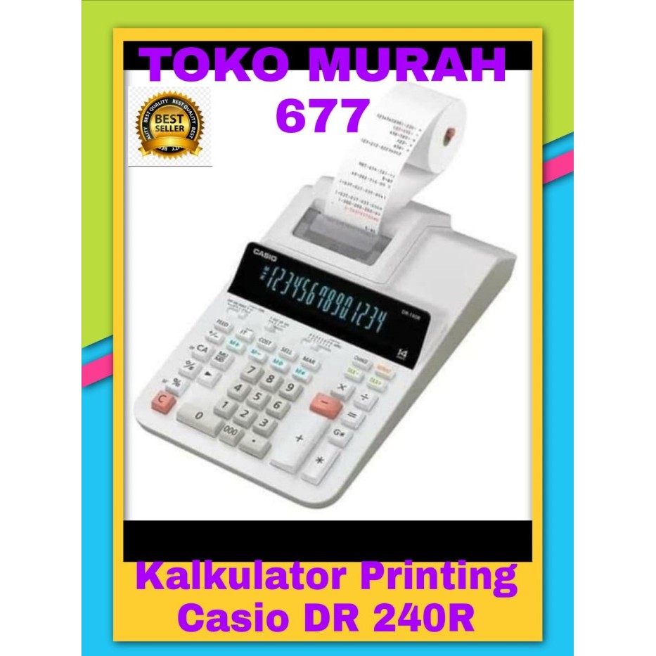 

Casio DR-240 R - Print Kalkulator Struk/Printing Calculator DR-240R