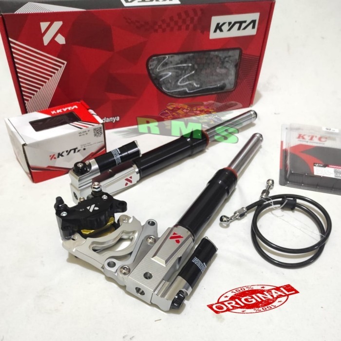 Shock + Kaliper Plus Breket + Selang Rem Ktc Mio Xeon Fino Fazzio