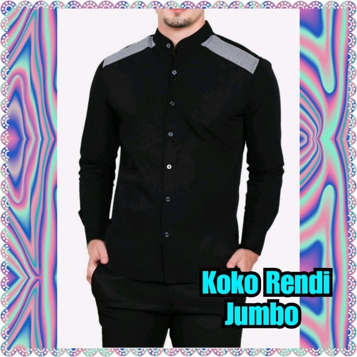 Baju Koko Rendi JumboBaju Koko Rendi Jumbo Bhn Katun Popline Will 1Ukuran Allsz Fit XL Ld108 P70/72c