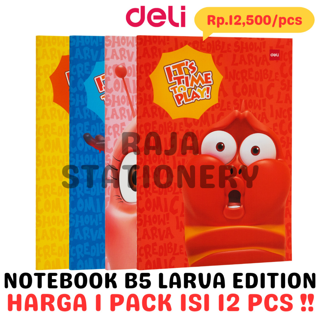 

DELI NOTEBOOK B5 SEWING COVER BUKU TULIS DELI B5 LARVA LUSIN [12PCS]