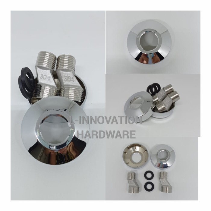 

Ring Kran Panas Dingin/Kom Bathub Mixer Penutup Dinding Anti Karat