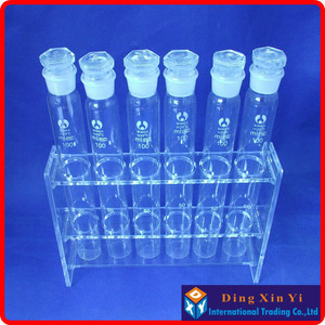 

LabTestKit Lab 100mlx6 Organic glass colorimetric tube rack+6 pieces 100ml Glass colorimetric tube