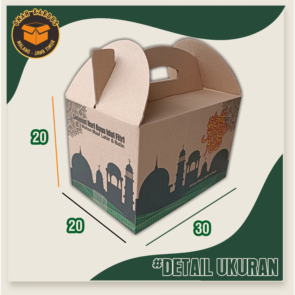 

Box Parcel 30X20X20 Cm / Kardus Box Parcel Lebaran Model Jinjing / Box Lebaran / Box Idulfitri