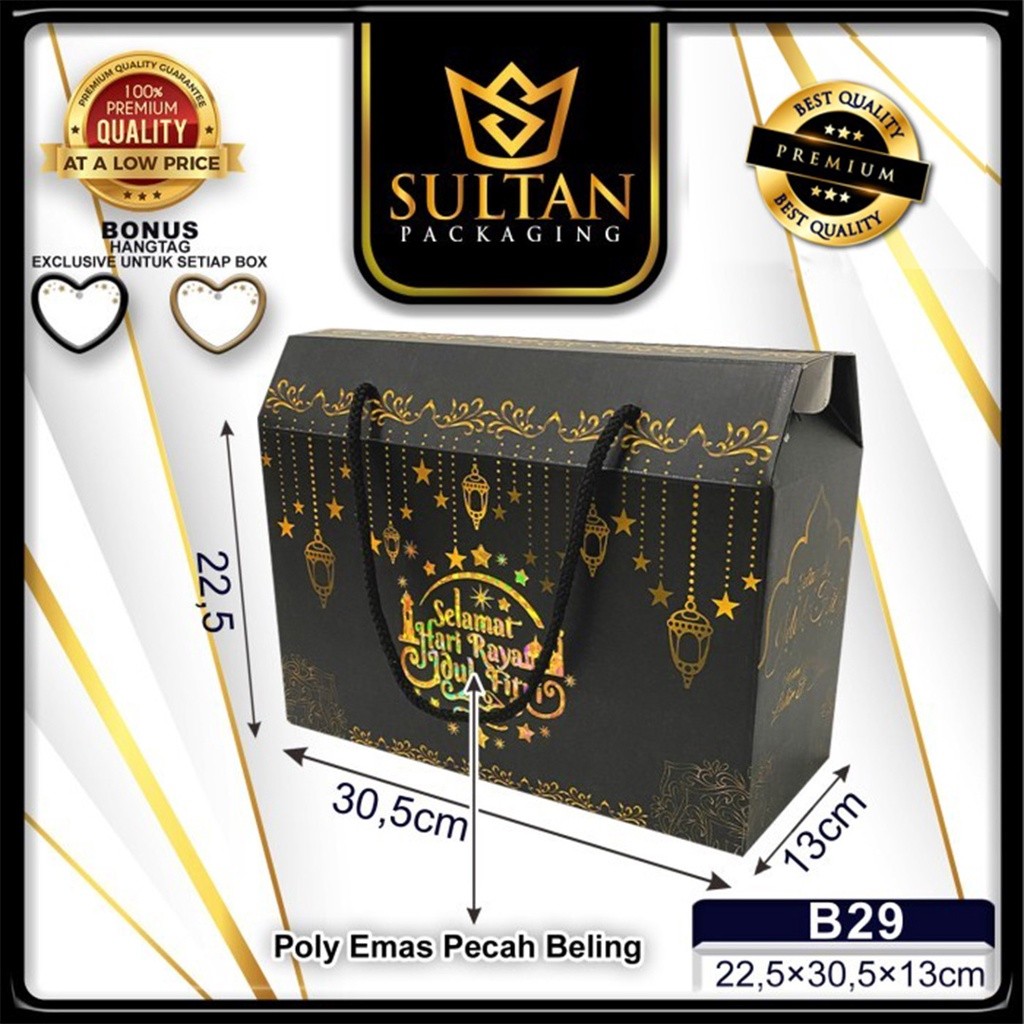 

Kotak Hampers - Gable Box - Dus Lebaran Tebal - Dus Hampers Hari Raya Idul Fitri - B29
