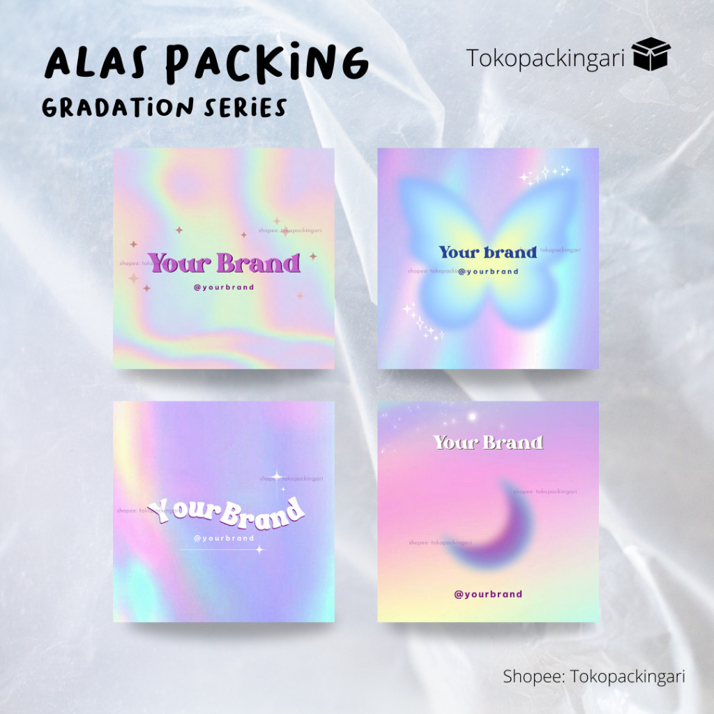 

Alas Packing Gradation Series Paper Aksesoris Kertas Dudukan Cute Paper Alas Packaging
