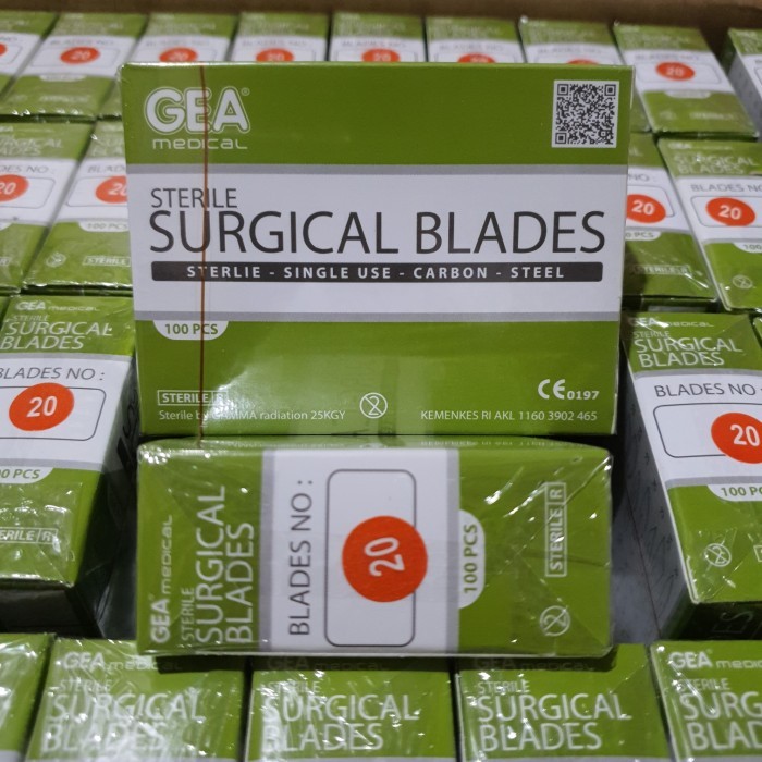 Pisau Bedah GEA no 20 / Surgical Blade / Bisturi / Mata Pisau