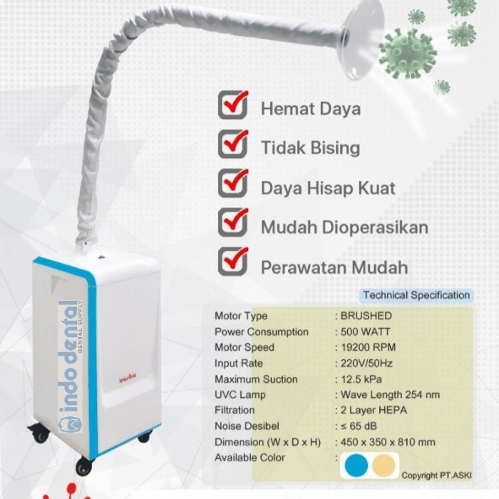 EOSTRA e30 Aerosol Vacuum Suction Dental ALL AREA