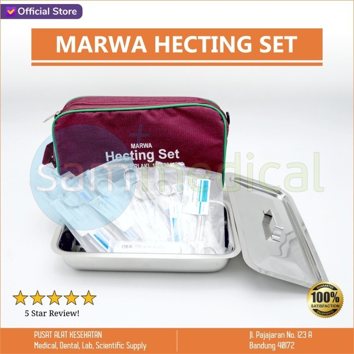 MARWA Hecting Set / Alat Bedah Perawatan Luka / Alat Perawatan Luka / Hecting Instrument