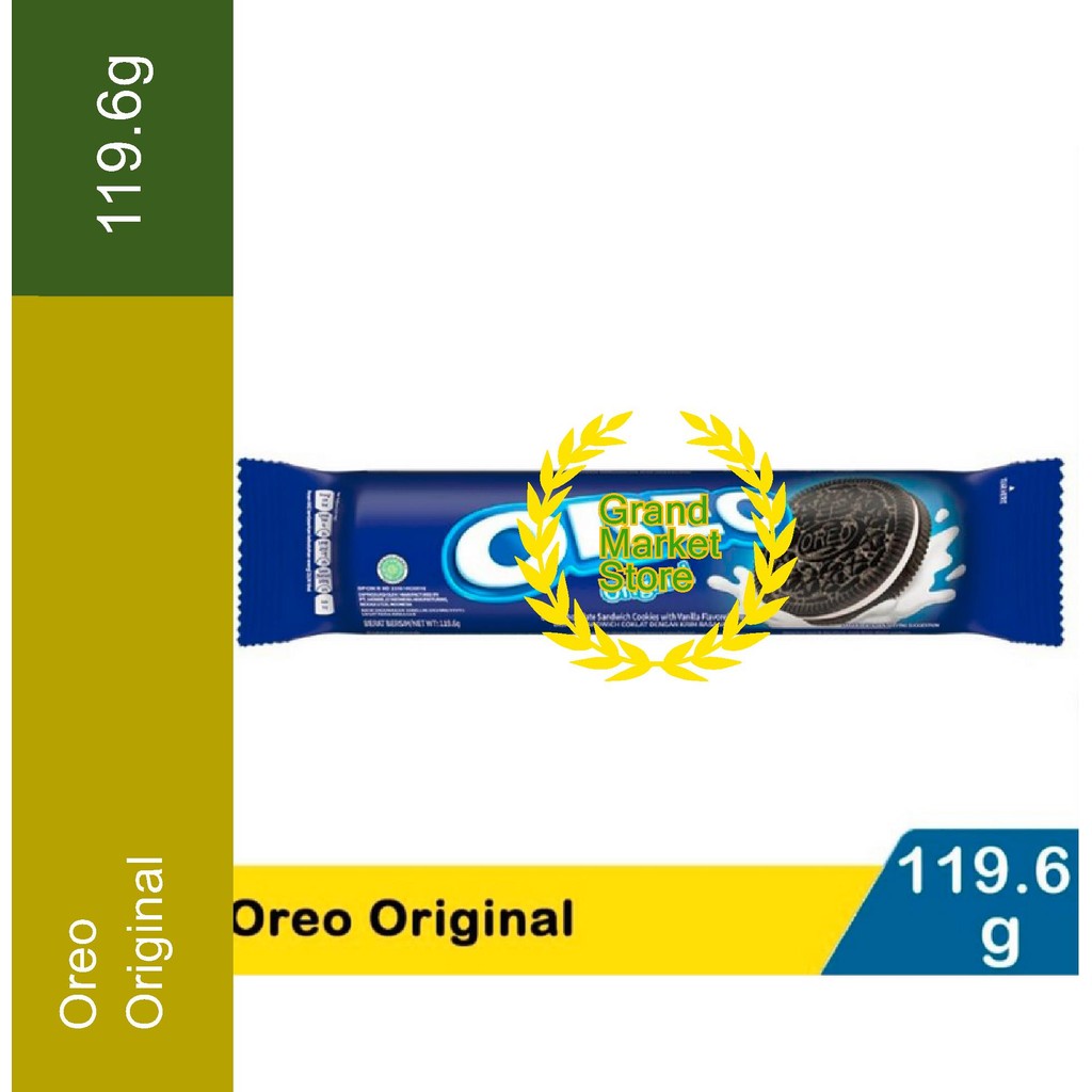 

Oreo Biskuit Vanila Vanilla Original 119.6g gr Oreo Roll Oreo Chocolate Sandwich Cookies with Vanilla Oreo Original 119.6 gram