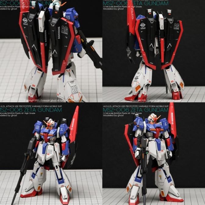 Promo HG ZETA GUNDAM WATER DECAL GHOST CUSTOM DECAL COD