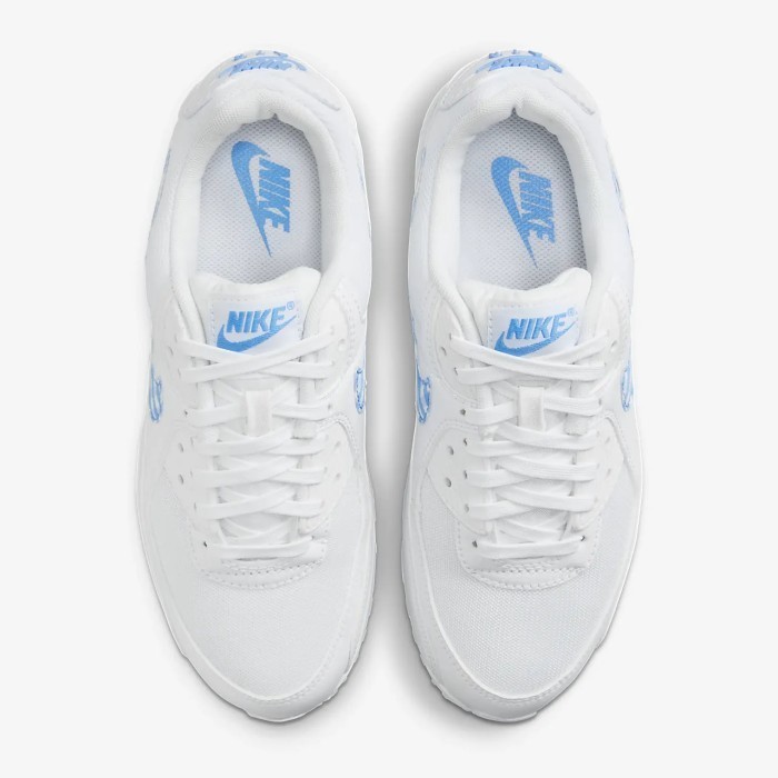 Nike Air Max 90 White/University Blue Original100%