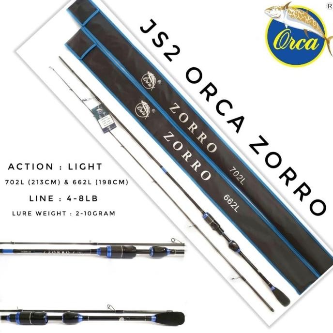 Joran Spinning Casting Orca Zorro 180 198 210 Terbaik Japan Style SALE