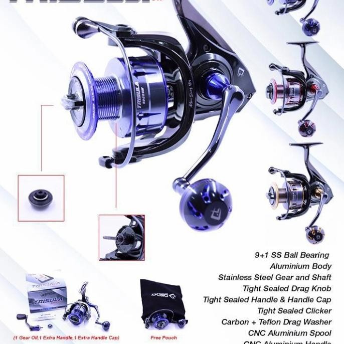 Reel Pancing Power Handle Daido Trisula Sw 1000-6000 Aluminium Body SALE