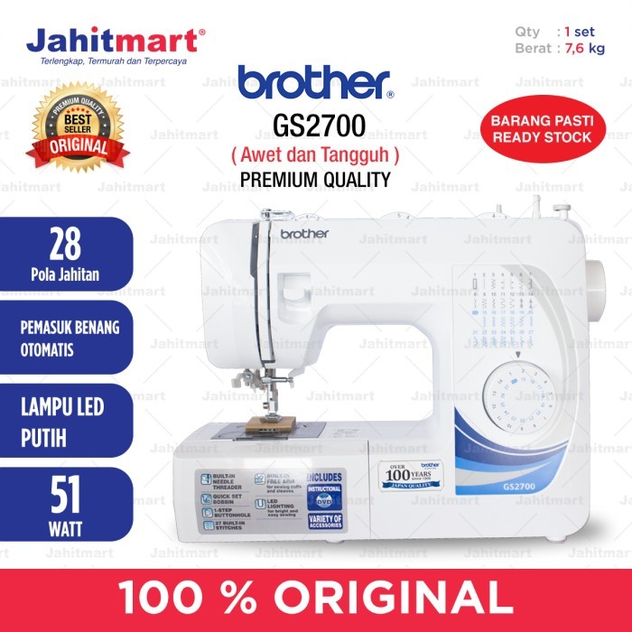 TERBARU Mesin Jahit BROTHER GS2700 Portable Multifungsi PROMO