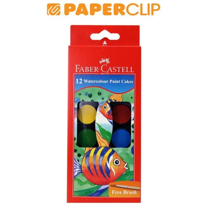 

TERBARU WATER COLOR FABER CASTELL 125011 12C CAKE