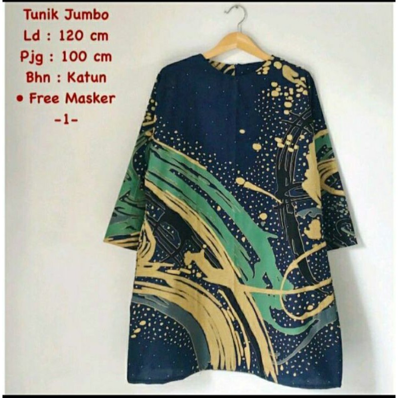 Tunik Jumbo Batik Solo Tunik Batik Wanita