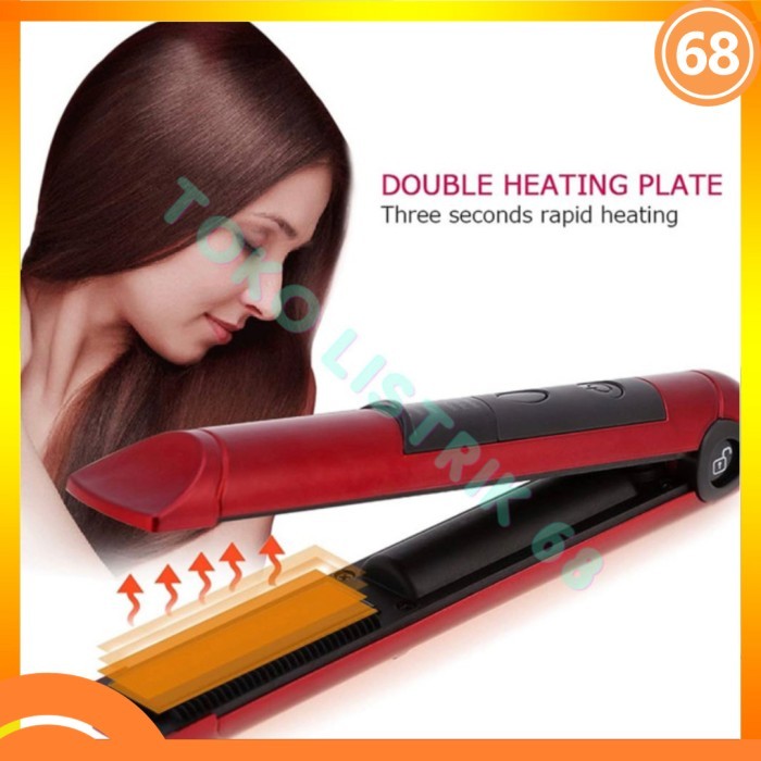 Catokan Rambut Portable Cordless Hair Straightener