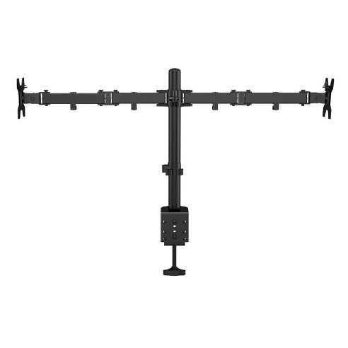 Monitor Dual Arm Stand Bracket Braket Breket Monitor Meja Komputer 27" Buantakalea