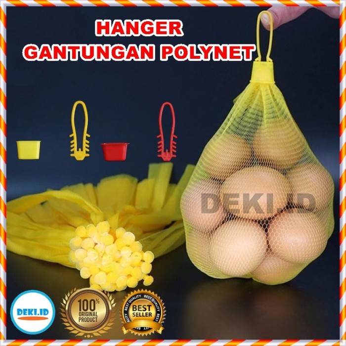 Hanger Polynet Isi 500 Pcs Gantungan Jaring Buah Fruit Cover Plastik