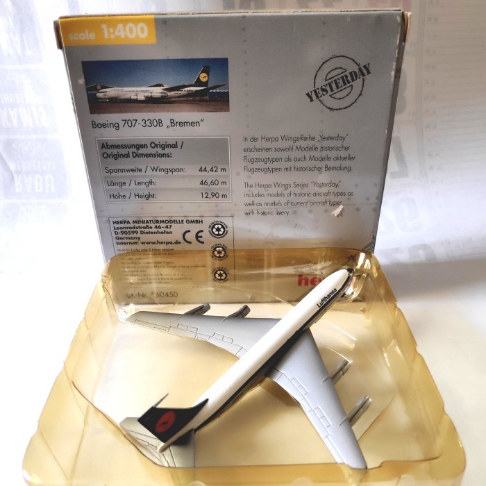 Best seller ~`~ Herpa Wings 1:400 Boeing 707-330B Lufthansa "Bremen" Art.560450 ~~~