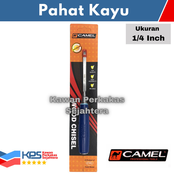 

CAMEL Pahat Kayu Gagang Fiber 1/4" In Inch Tatah Kayu Wood Chisel