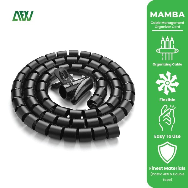 

TERBARU! MAMBA Cable Management Organizer Cord Management Pembungkus Kabel