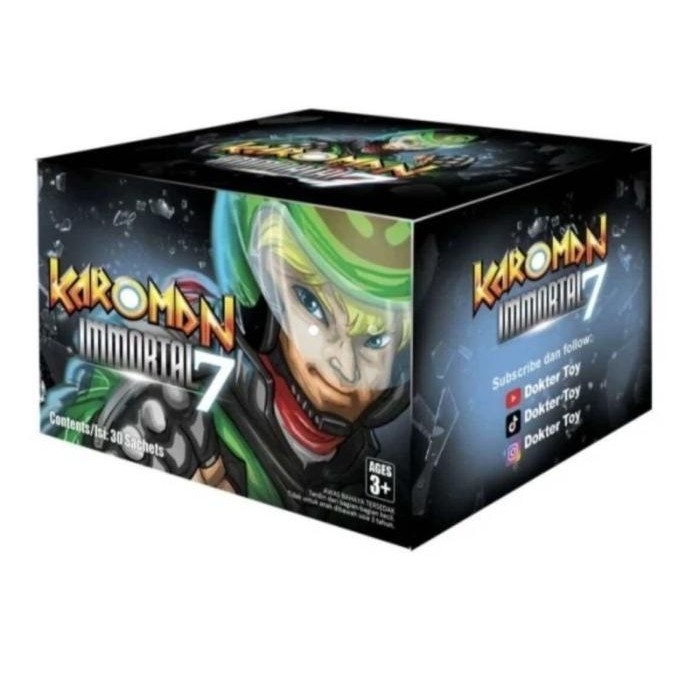 1 Box Puzzle 3D Karoman Immortal 7 Isi 30 Sachet