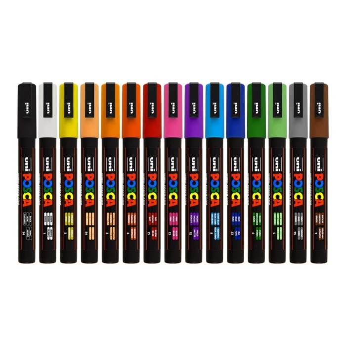 

DISKON SPIDOL WARNA PAINT MARKER UNI POSCA PC-3M FINE POINT BULLET