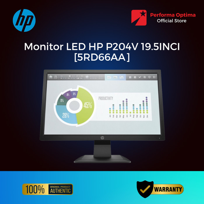 Monitor LED HP P204V 19.5INCI [5RD66AA] - POS