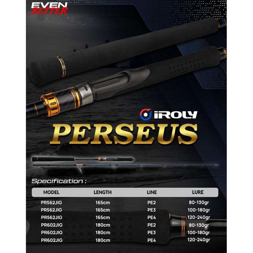 Joran Iroly Perseus 562/602 jigging Rod Tersedia