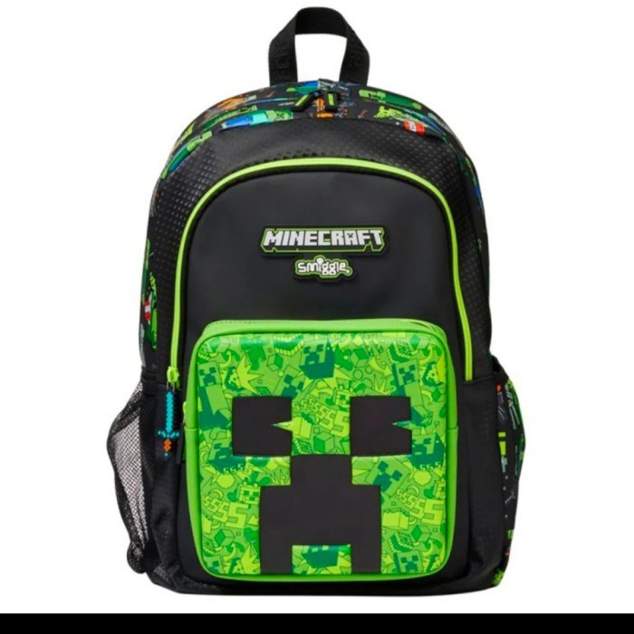 Ready Stok Smiggle minecraft backpack/ tas ransel smiggle