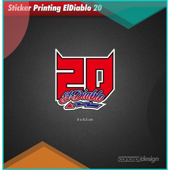 Sticker Printing El Diablo 20 07D35Z4 stok terbaru