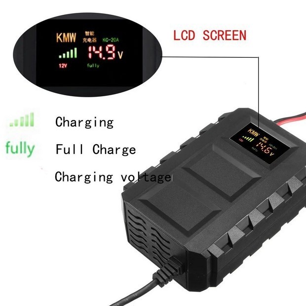 Charger AKI Mobil Motor TaffWare Smart Battery Charger 12V-24V 20A ORI