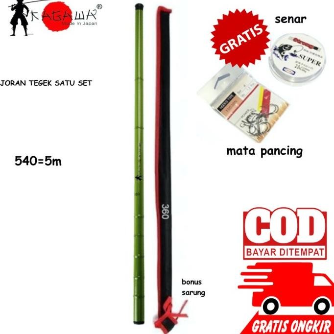 JORAN TEGEK 1 SET 2,7m_3,6m_4,5m_5,4m KOMPLIT SENAR KAIL PANCING Tersedia
