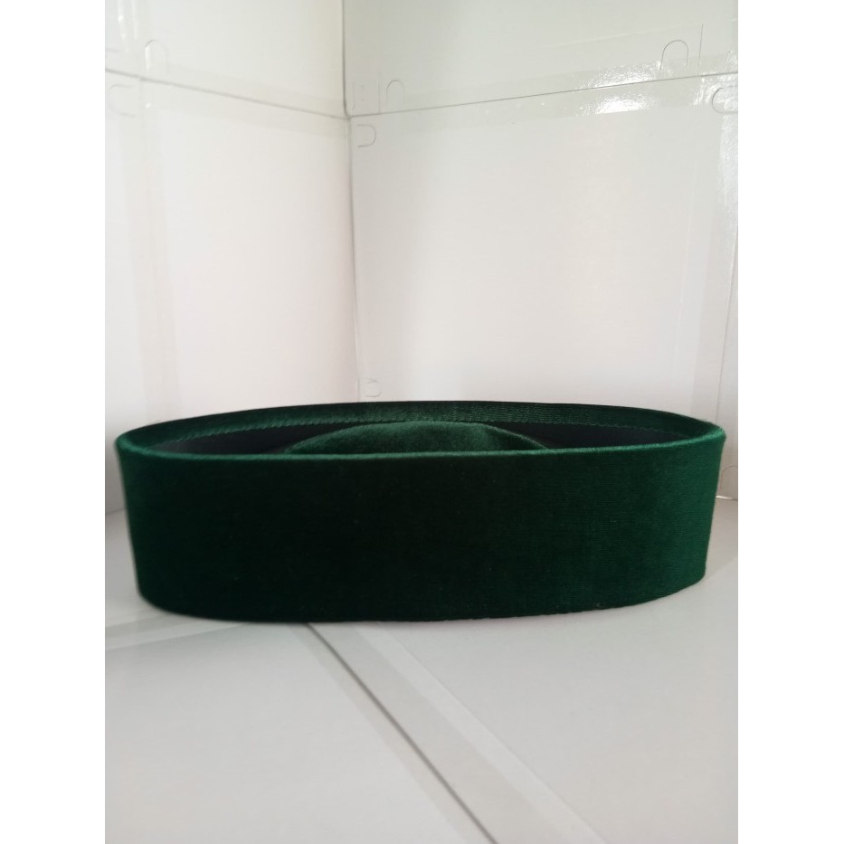 Murah peci songkok betawi hijau tinggi 7cm ukurannya besar sekali Non COD