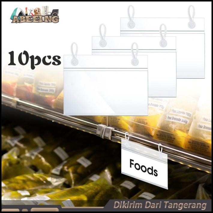 

10X6Cm Isi 10 Price Tag Gantung Price Tag Holder Minimarket