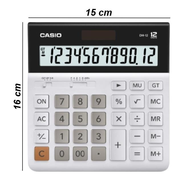 

KALKULATOR MEJA CASIO DH-12 OFFICE WIDE H SERIES DESKTOP CALCULATOR