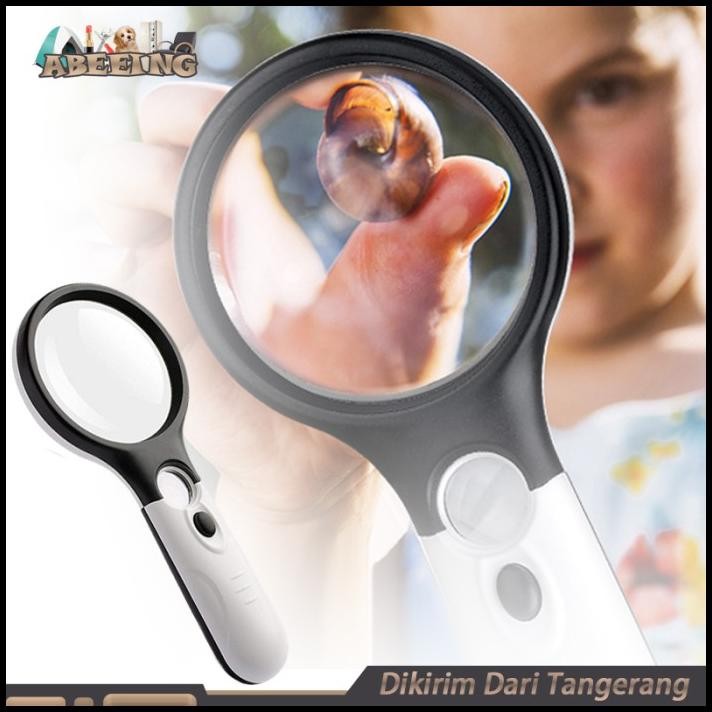 

Magnifier Kaca Pembesar Dengan Lampu 2In1 Membaca Magnifying Glass
