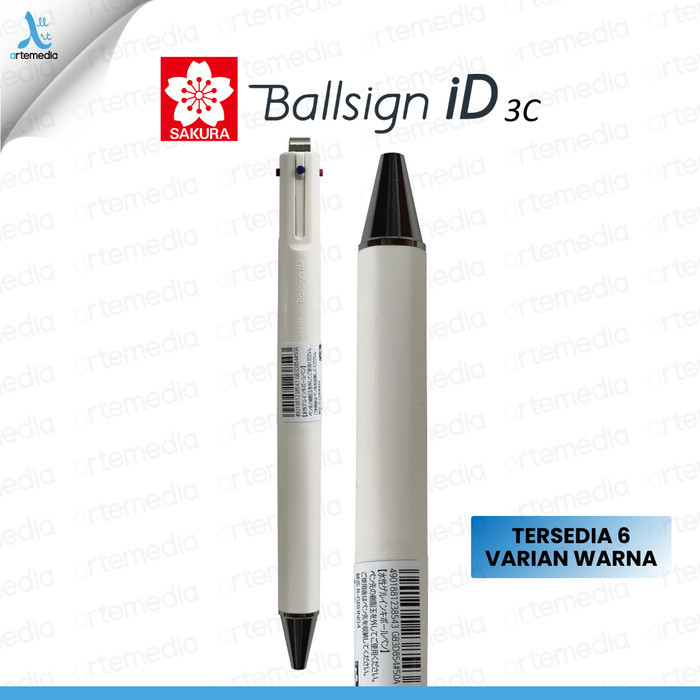 

Sakura Ballsign ID 3C Multipen Ballpoint Gel Pen Retractable Pulpen