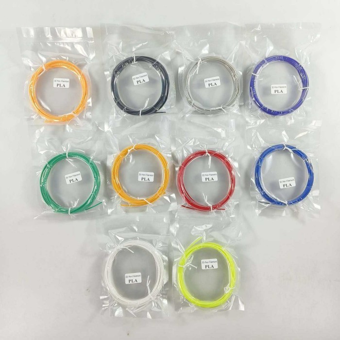 

10 Pcs Tinta 3D Pen Filaments Consumables Printing Line Pcl 1.75 Mm 5M