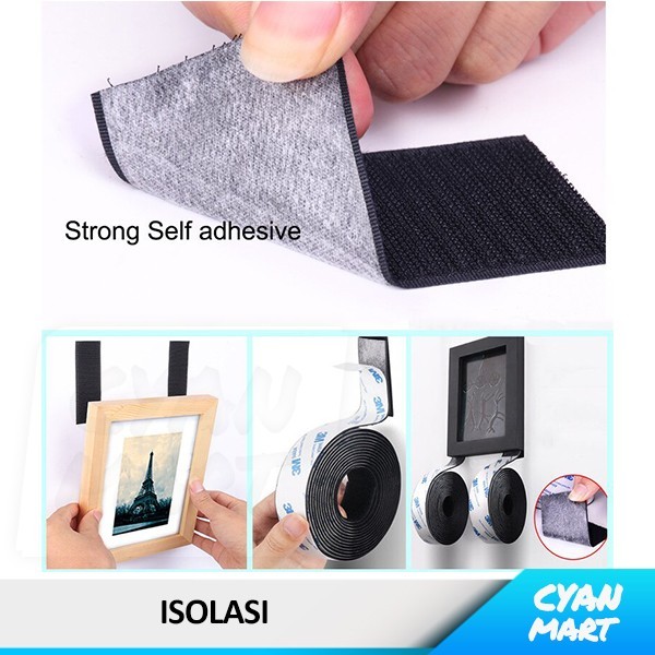 

Fr Reclosable Fastener Nylon Like Velcro'S Hook & Loop Double Tape 3M